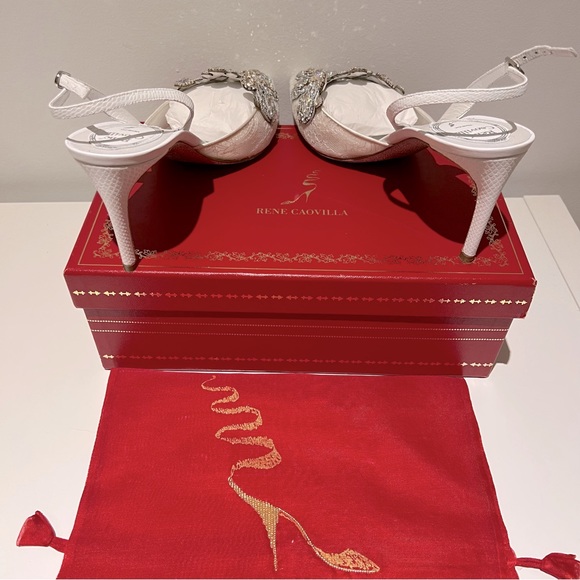 René Caovilla Veneziana embellished slingback pumps - Picture 2 of 12